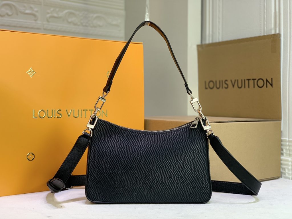 Louis Vuitton21AW新作　ルイ·ヴィトン　Marelle ショルダーバック　レザーバッグ　レディースバッグ　モノグラム　エピ　肩がけ　ブラック - 画像 2