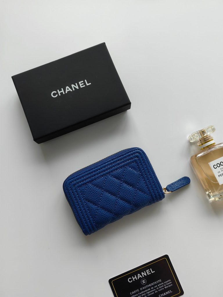 【シャネル】キャビアスキン 長財布 ココマーク金具 上品なブラックのレディースウォレット - 画像 3