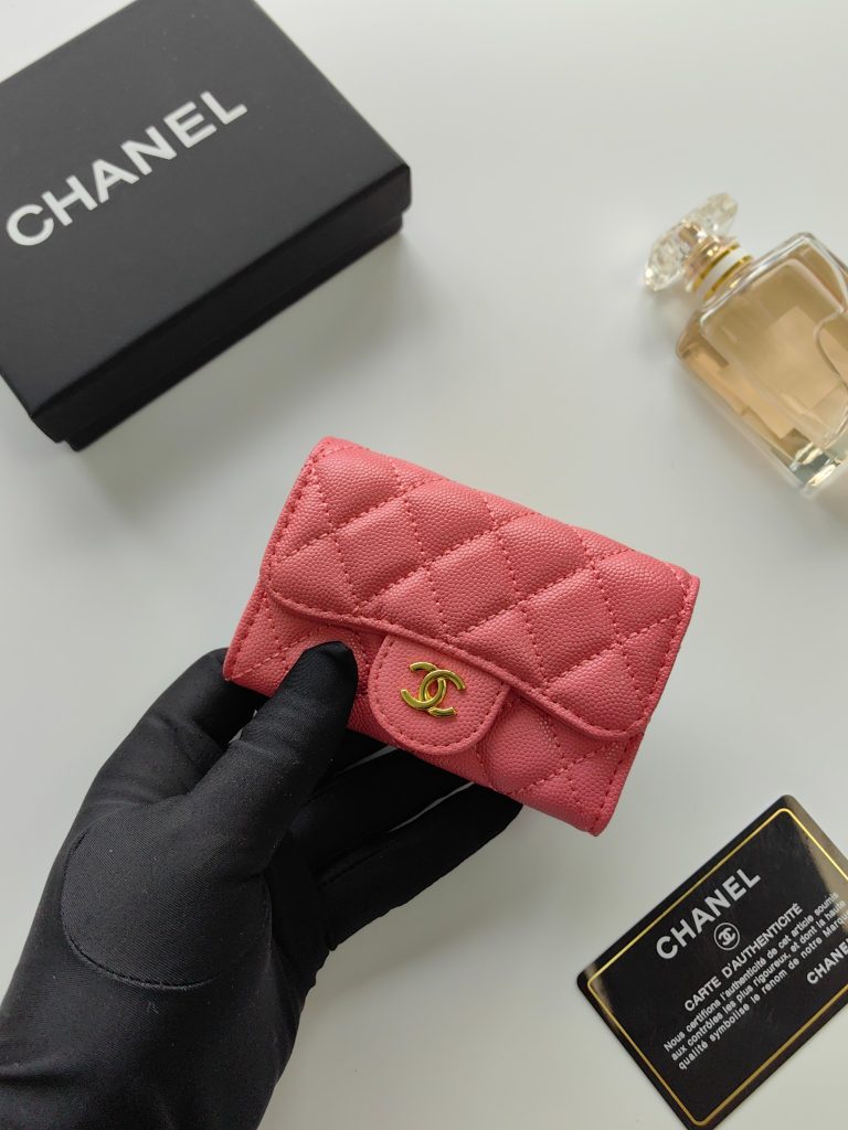 【シャネル】キャビアスキン 長財布 ココマーク金具 上品なブラック レディースウォレット - 画像 4