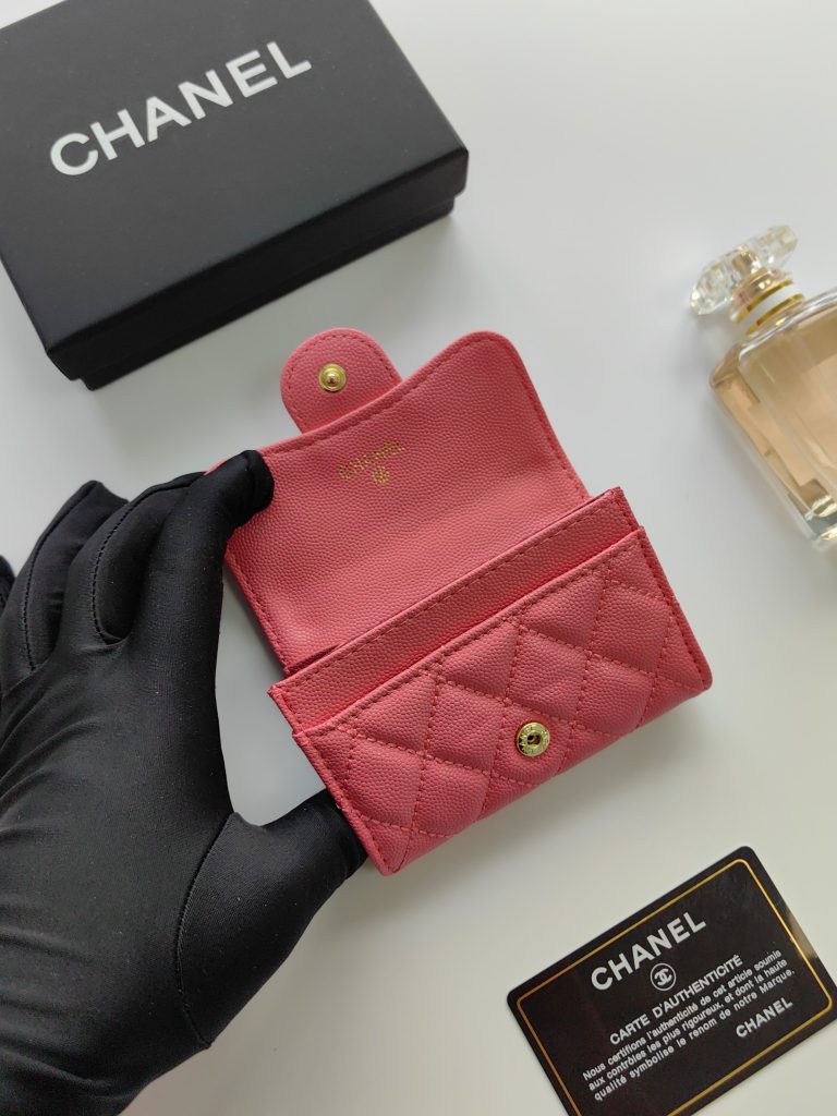 【シャネル】キャビアスキン 長財布 ココマーク金具 上品なブラック レディースウォレット - 画像 5