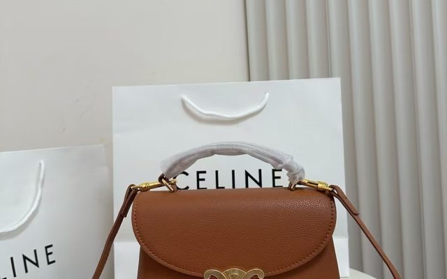 通勤で使いやすいCELINEのショルダーバッグを写真で確認