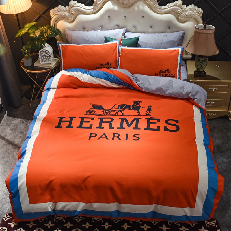 HERMES エルメス 掛け布団カバーセット4点 ダブルサイズ ライフスタイル小物｜カフェに行く日に予算内で見たいポイント