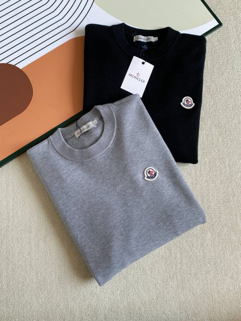 Monclerモンクレール 9297 ロゴ ロングスリーブニット 2色入 保温性抜群 - 画像 5