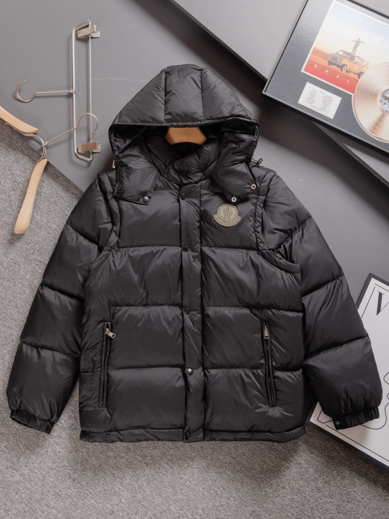 MONCLER WAY Monclerモンクレール ダウンジャケット 黒 2way 脱着可能 抜群｜旅行に使いやすいファッションアイテムを…
