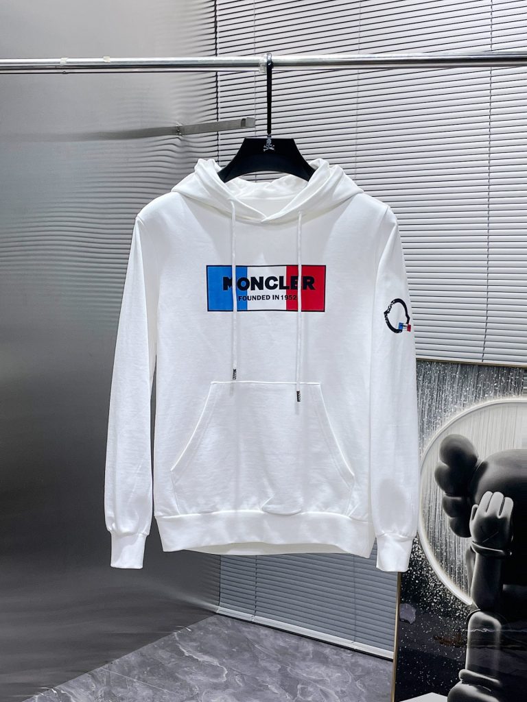 Monclerモンクレール フード付きスウェット 2色入 春夏新作 男女兼用 ロゴデザイン ファッションアイテム - 画像 2