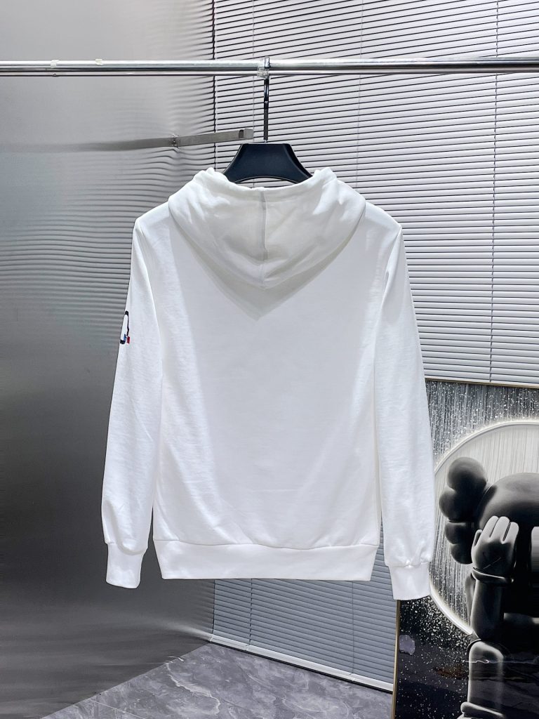 Monclerモンクレール フード付きスウェット 2色入 春夏新作 男女兼用 ロゴデザイン ファッションアイテム - 画像 3