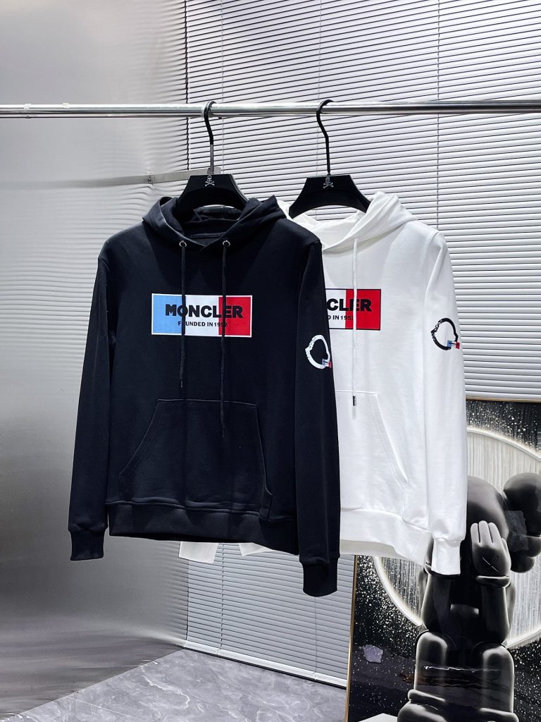 Monclerモンクレール フード付きスウェット 2色入 春夏新作 男女兼用 ロゴデザイン ファッションアイテム - 画像 4