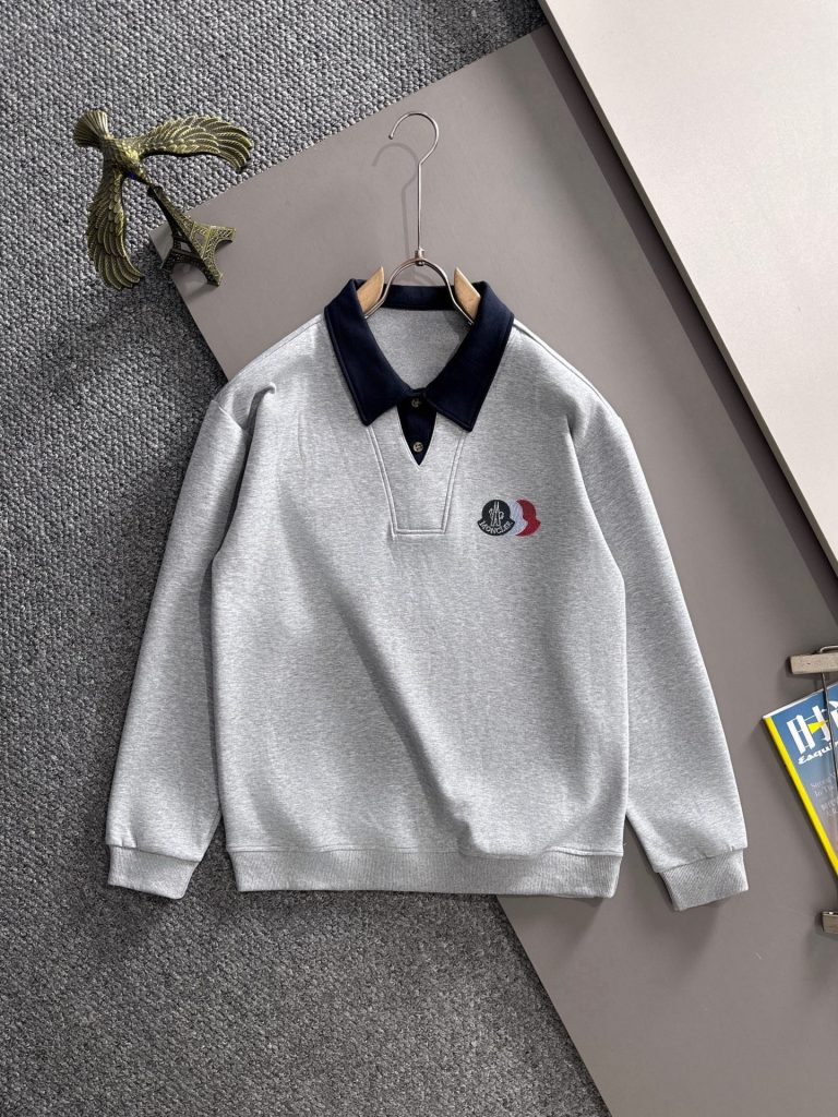 Monclerモンクレール ポロネックスウェット 3色展開 メンズ 5色展開 綿素材 長袖…|休日に使いやすいファッションアイテムを写真で…