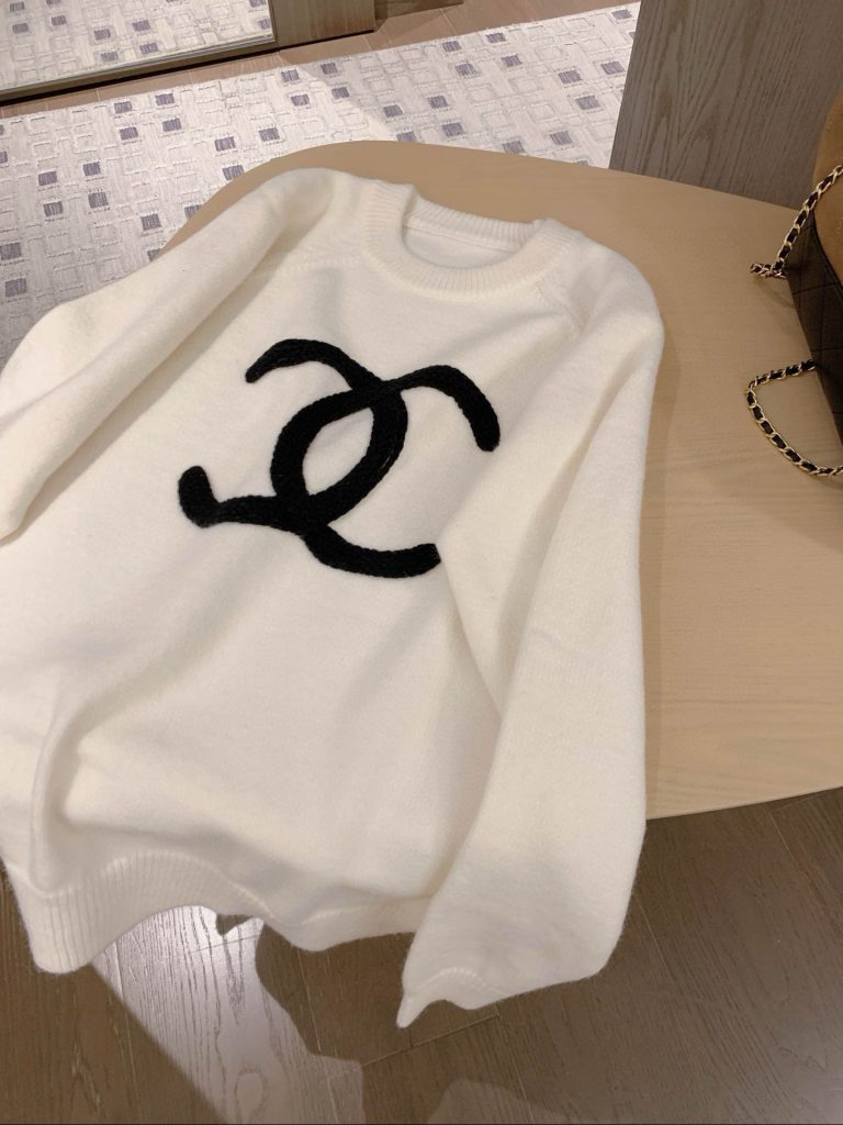 シャネル ニット 2色展開 クルーネック ファッションアウター - 画像 8