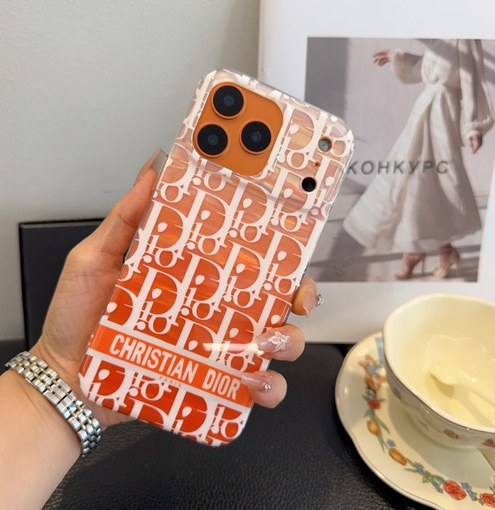 iPhoneケースクリスチャンディオール スマホケース オレンジ 4色入 🍊 - 画像 3
