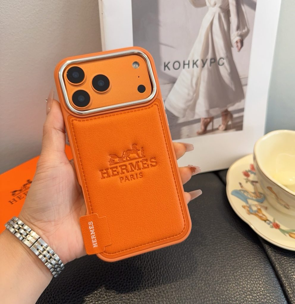 iPhoneケースHERMES ファッションスマホケース オレンジ&ベージュ 2色入|通勤に使いやすい財布・小物を写真で確認