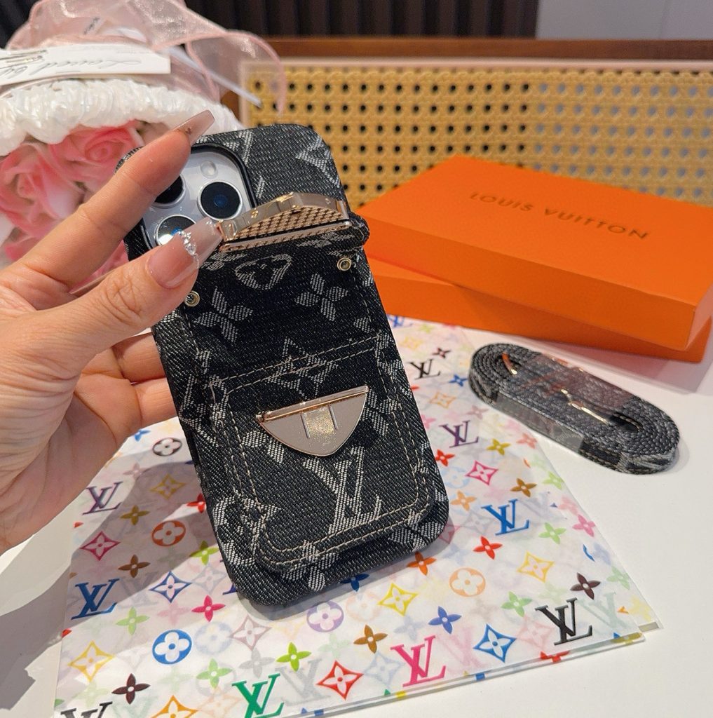 iPhoneケースルイヴィトン風 デニム風スマホケース 2色入 🌸 - 画像 7