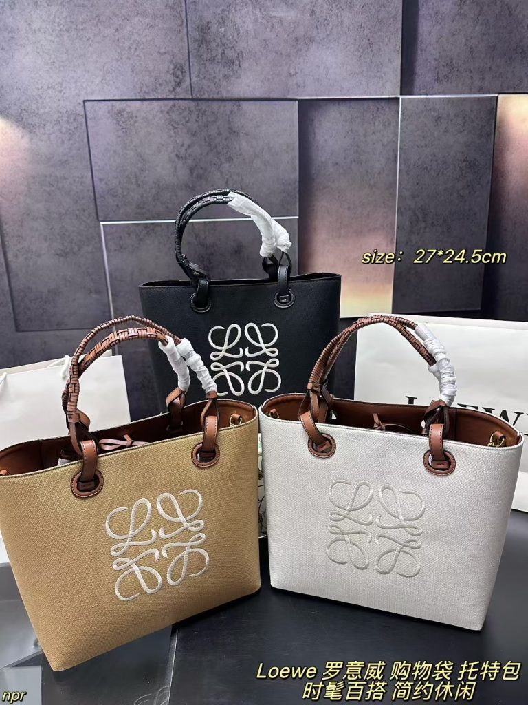 LOEWE CM ロエベ トートバッグ 3色 27×24.5cm｜週末に毎日に合わせるポイント