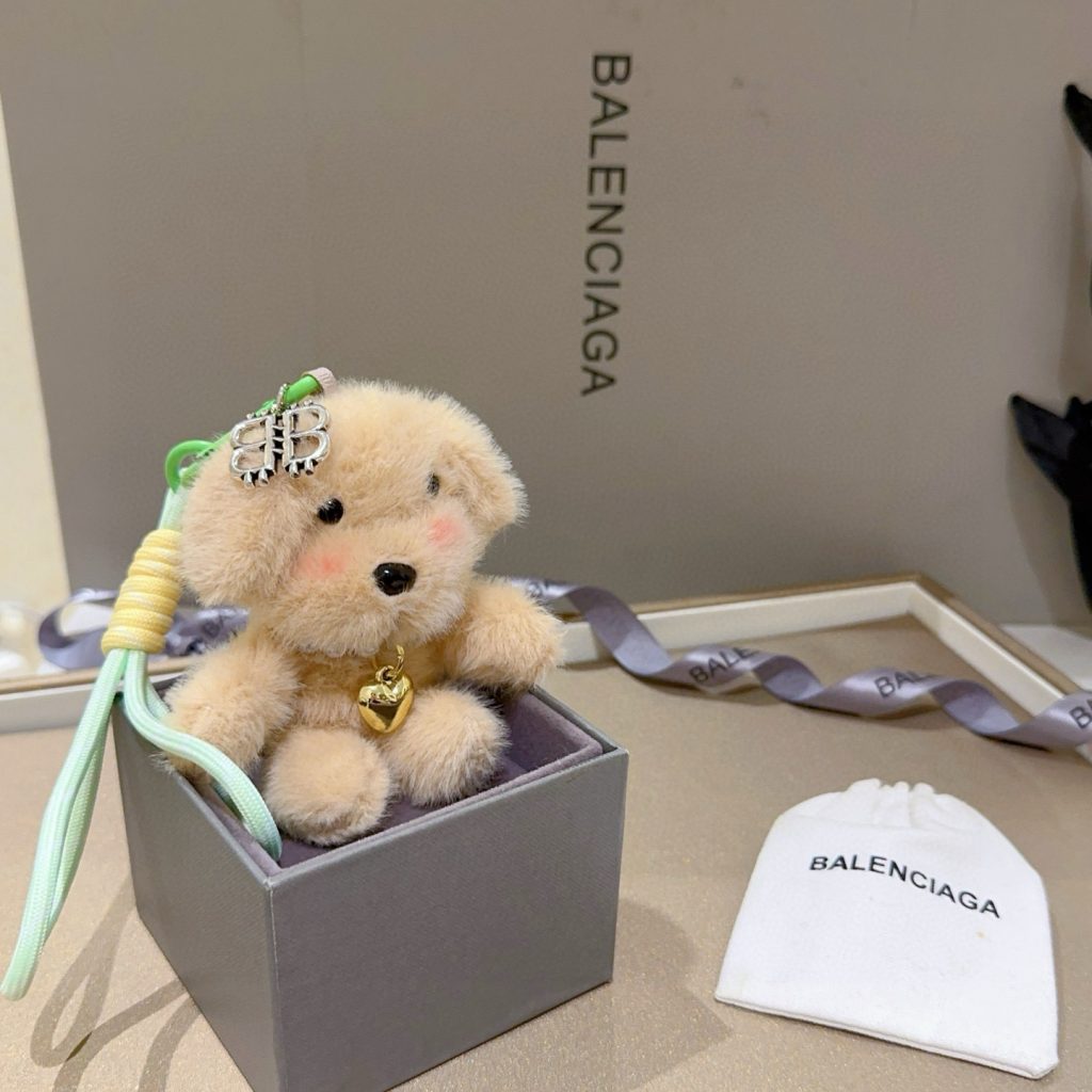 BALenciaga ペット ドッグ チャーム 2色入 🐶 キーホルダー 1個入 - 画像 2