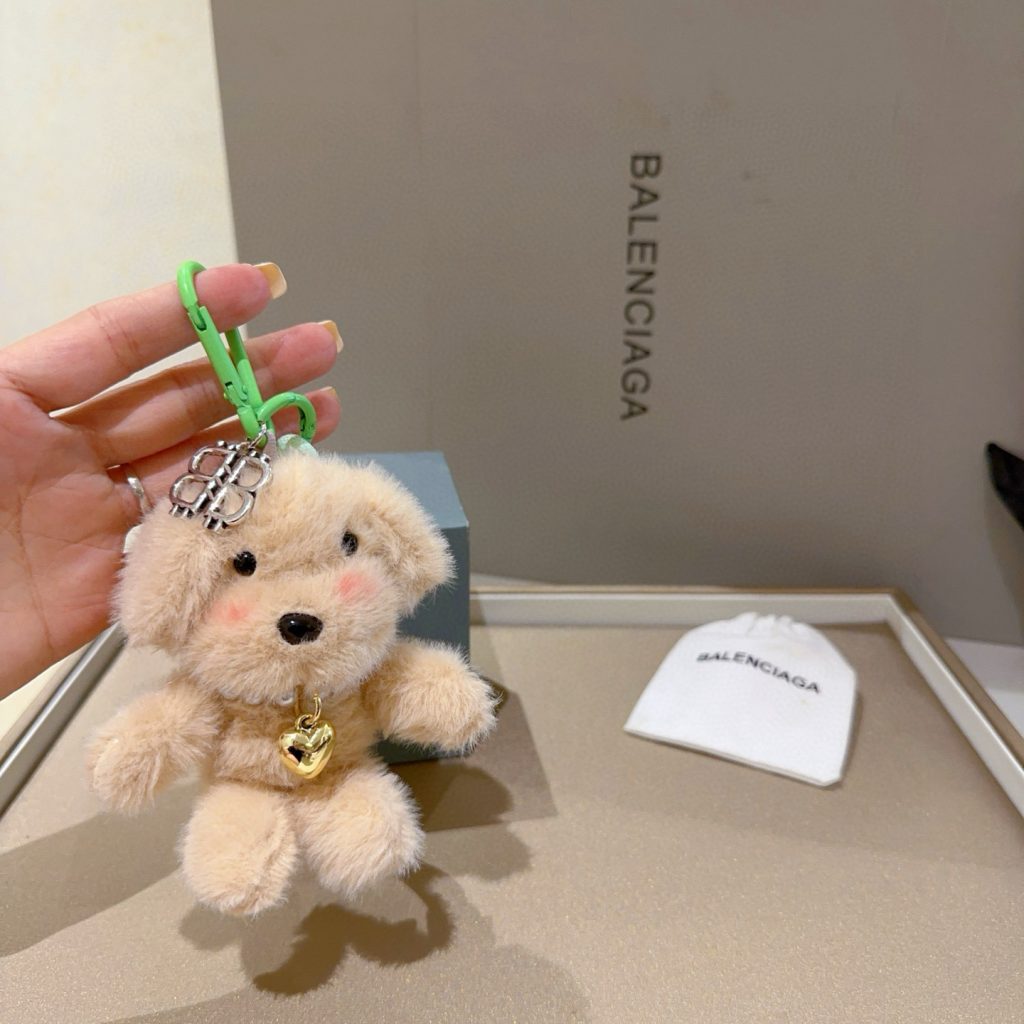 BALenciaga ペット ドッグ チャーム 2色入 🐶 キーホルダー 1個入 - 画像 5