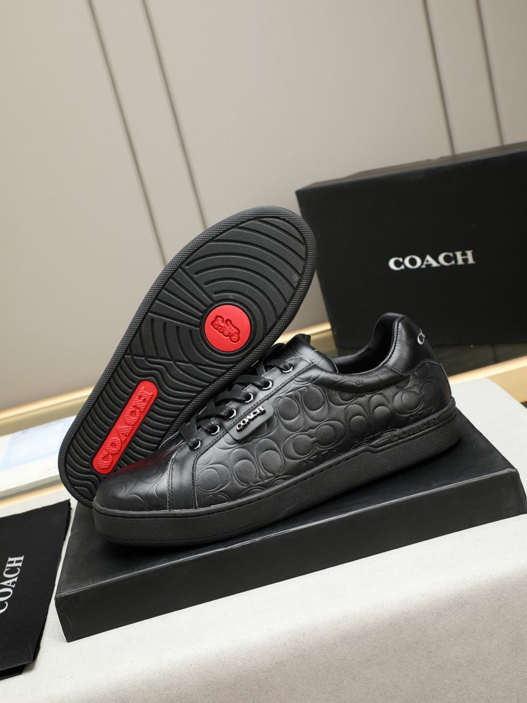 COACH メンズスニーカー 黒 クラシックデザイン 4色入 🇯🇵 - 画像 3