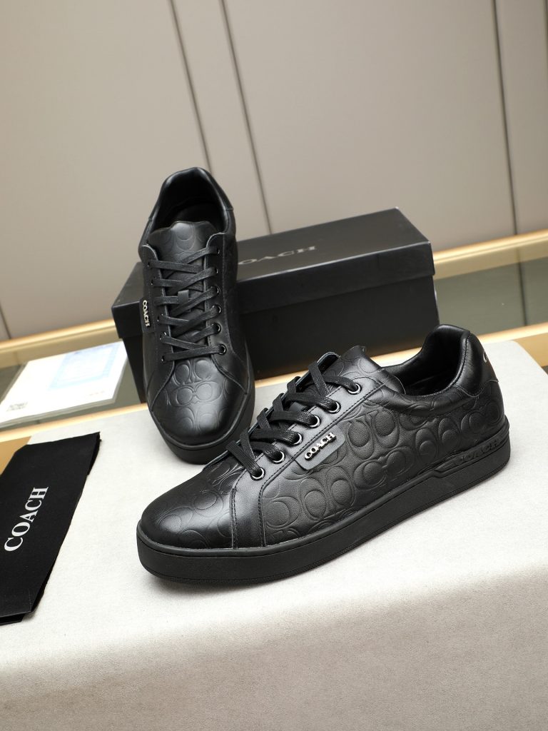 COACH メンズスニーカー 黒 クラシックデザイン 4色入 🇯🇵 - 画像 7