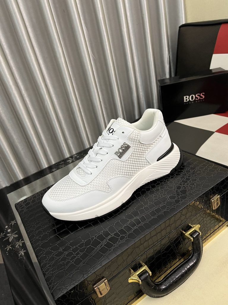 HUGO BOSS メンズ スニーカー 白 1色入 本革 メンズシューズ 靴｜雨の日に予算内で見たいポイント
