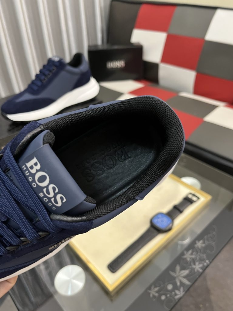 HUGO BOSS メンズ スニーカー ブルー 4色 デザイン性高い快適な履き心地 🦶 - 画像 8