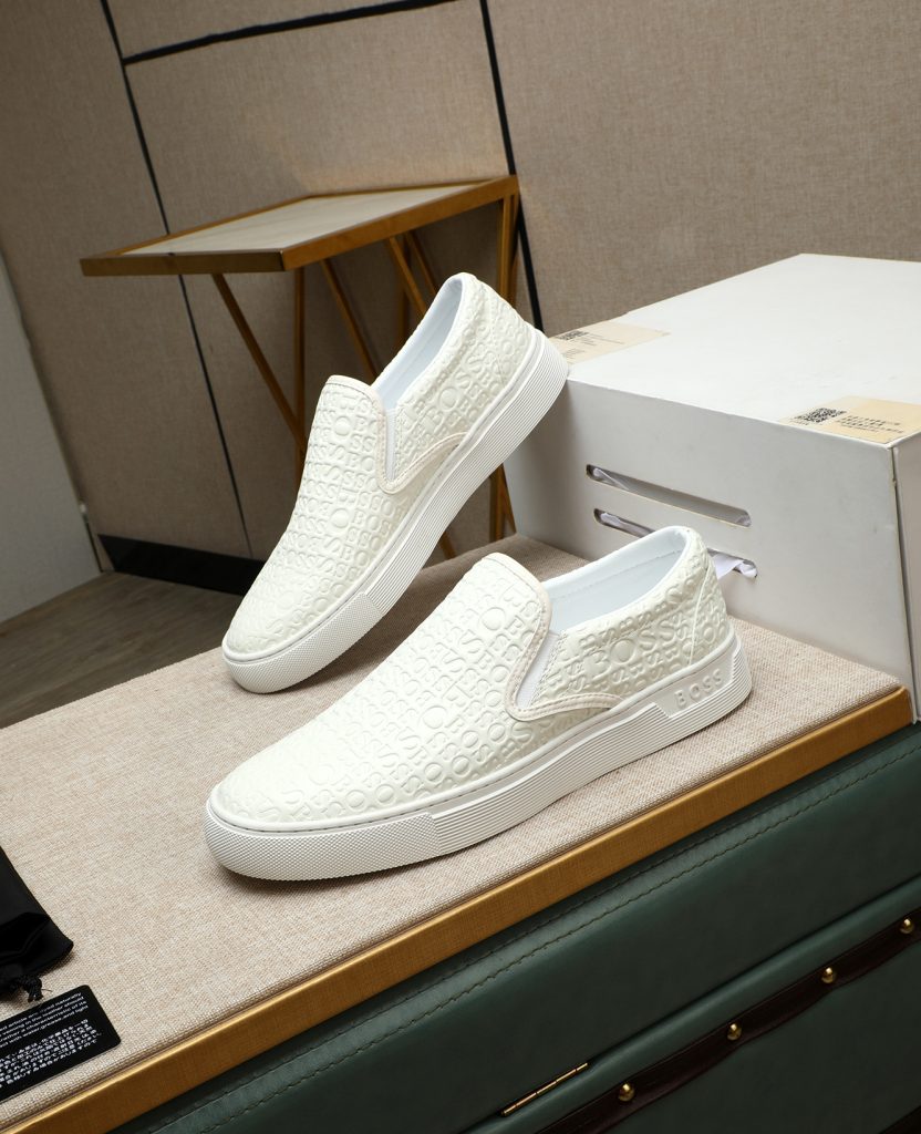 BOSS メンズスニーカー 3色 1足履き ロゴプレス ホワイト シューズ 80個以上|買い物に使いやすいシューズを写真で確認