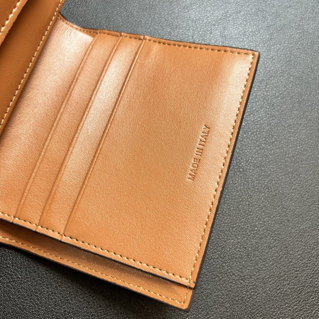 CELINE セリーヌ ワallet ミニ イエロー 茶色 レザー キャンバス ミニ財布 2色 - 画像 6