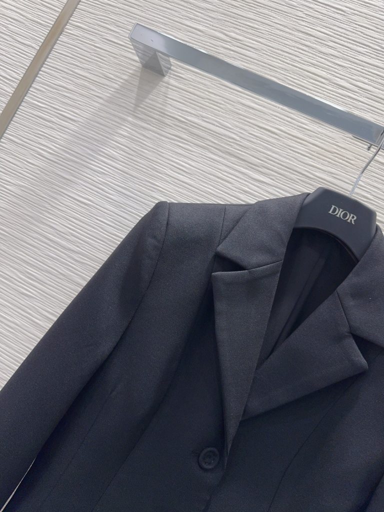 DIOR 380 ブレザー | スーツ ブラック ウール混 2025FW 2点セット - 画像 3