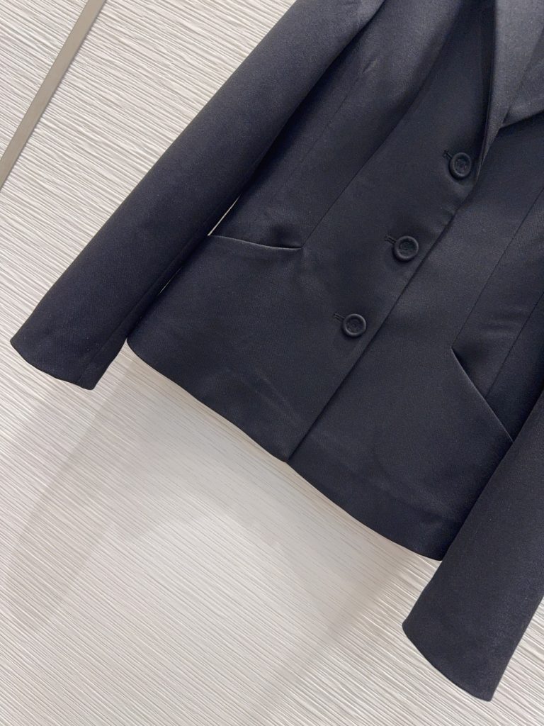 DIOR 380 ブレザー | スーツ ブラック ウール混 2025FW 2点セット - 画像 4