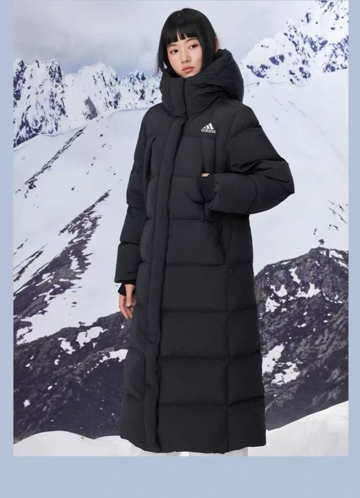 ADIDAS ダウンコート ロング丈 防寒対応 ブラック ベージュ ファッション｜仕事帰りに毎日に合わせるポイント