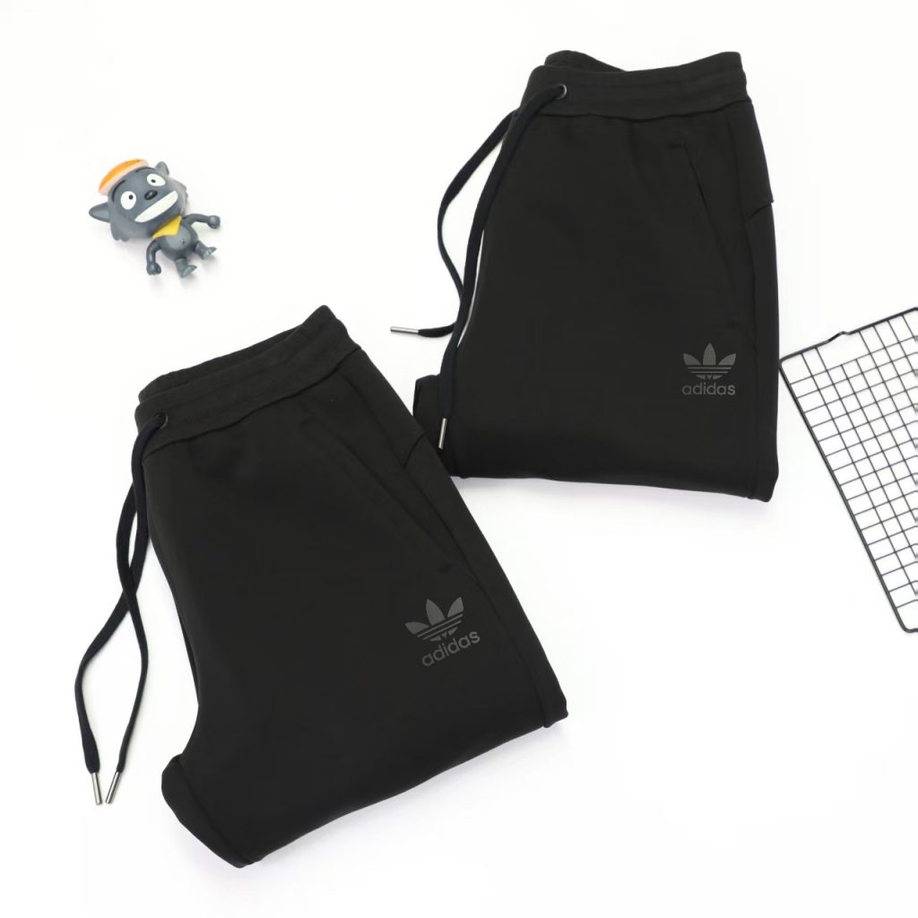 adidas スウェットパンツ クラシックライン フロントジップポケット 通勤カジュアル ブラック フリーサイズ - 画像 5