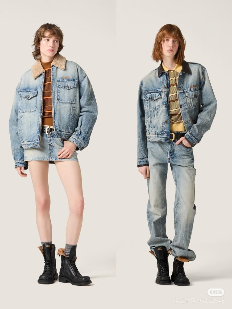 MIU WAY デニムジャケット シェルパライニング ミニサイズ ファッションアイテム｜季節の変わり目に予算内で見たいポイント