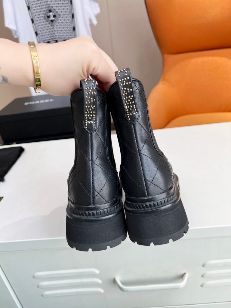 シャネル　CHANEL　ブーツ　人気靴　レディース　レディース靴　boots　女性　オシャレ　ショットブーツ - 画像 7