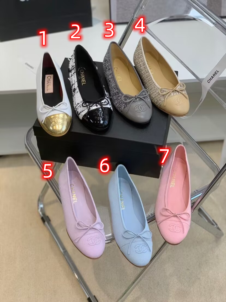 CHANEL シャネル CHANELバレリーナ フラットシューズ パンプス ポインテッドトゥ…｜旅行に使いやすいシューズを写真で確認