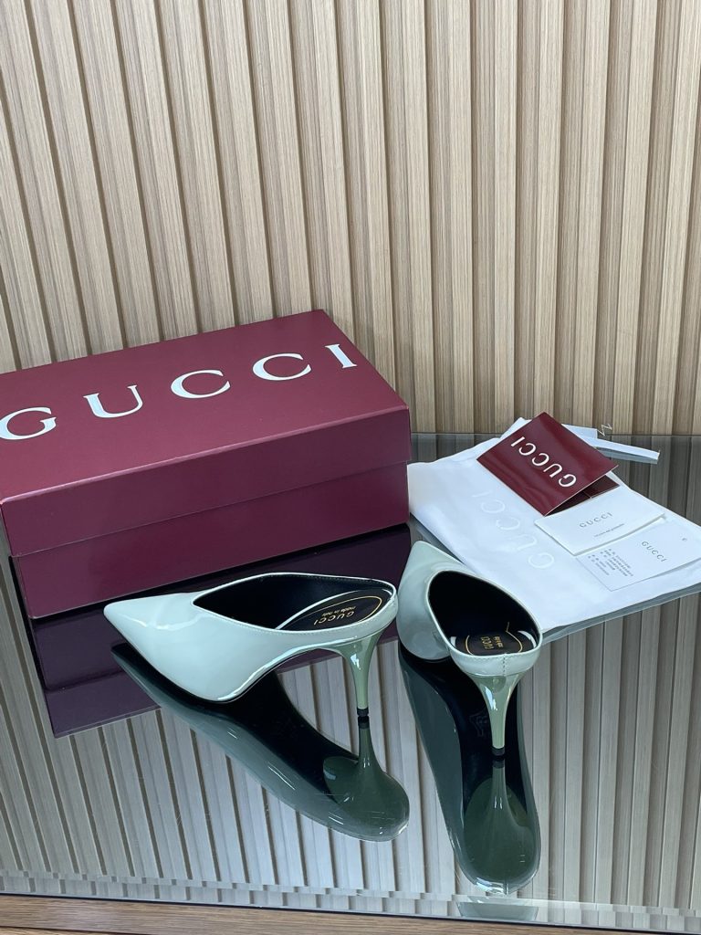 GUCCI グッチ ローファー ポインテッドトゥ レースアップ ブラック 全1色 - 画像 6