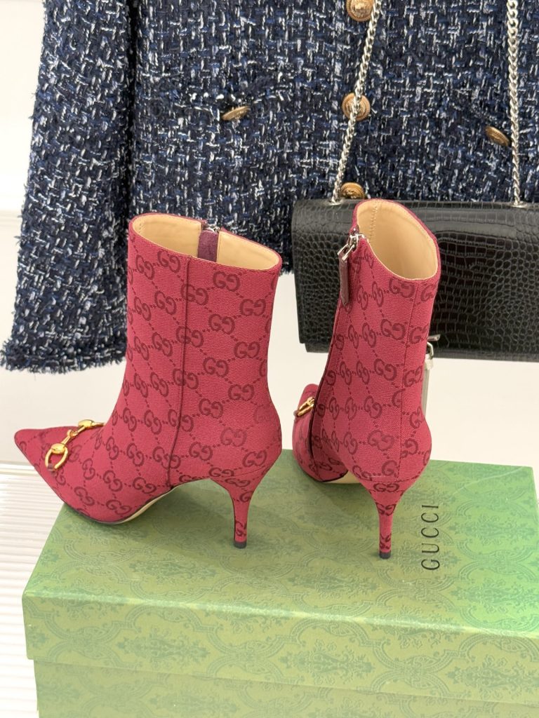 GUCCI グッチ フラットシューズ 本革 キャットウォーク レディース ブラック - 画像 5