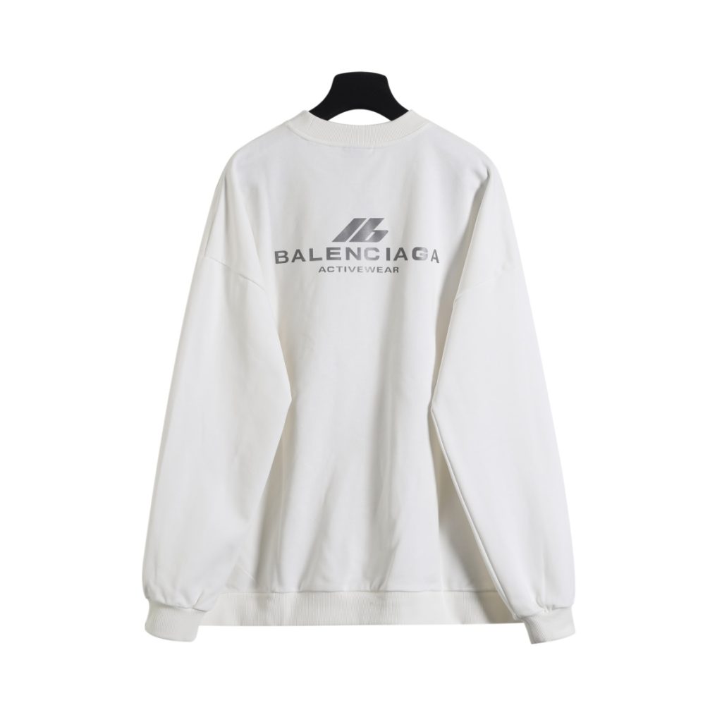 BALENCIAGA バレンシアガ ロゴパーカー ブラック/ホワイト - 画像 4
