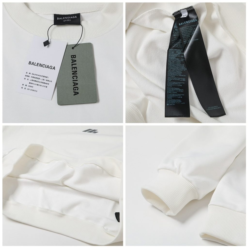 BALENCIAGA バレンシアガ ロゴパーカー ブラック/ホワイト - 画像 8