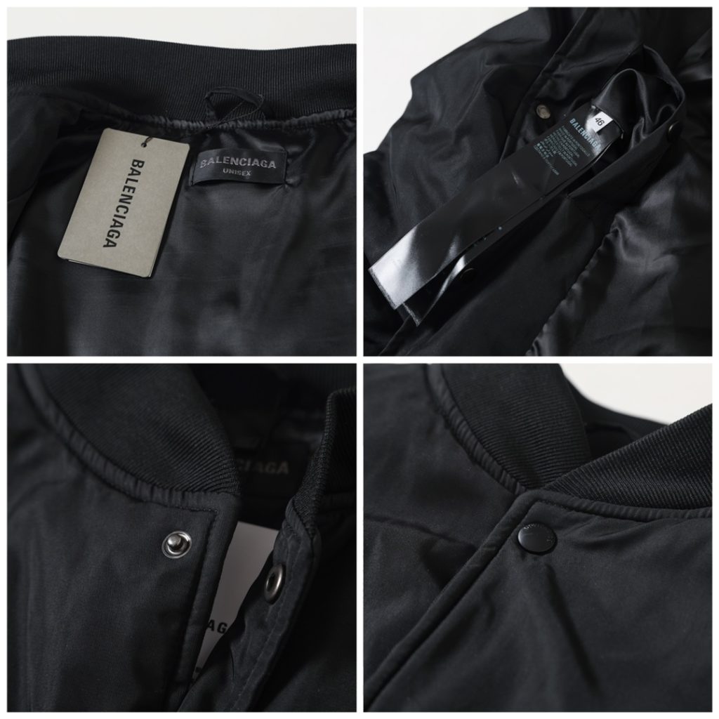 BALENCIAGA バレンシアガ バルエンシアガ フライトジャケット 黒/白 全2色 - 画像 8
