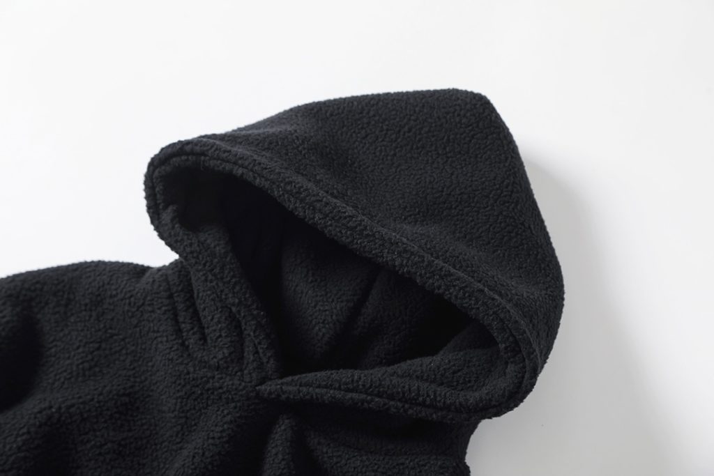 BALENCIAGA バレンシアガ フルーティング フリースパーカー 黒色 - 画像 3