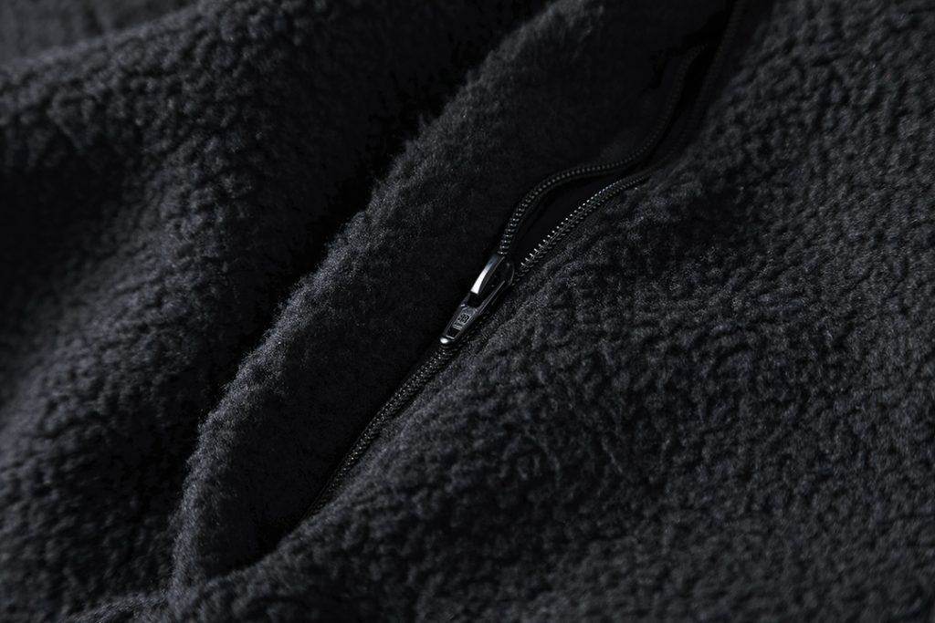 BALENCIAGA バレンシアガ フルーティング フリースパーカー 黒色 - 画像 6
