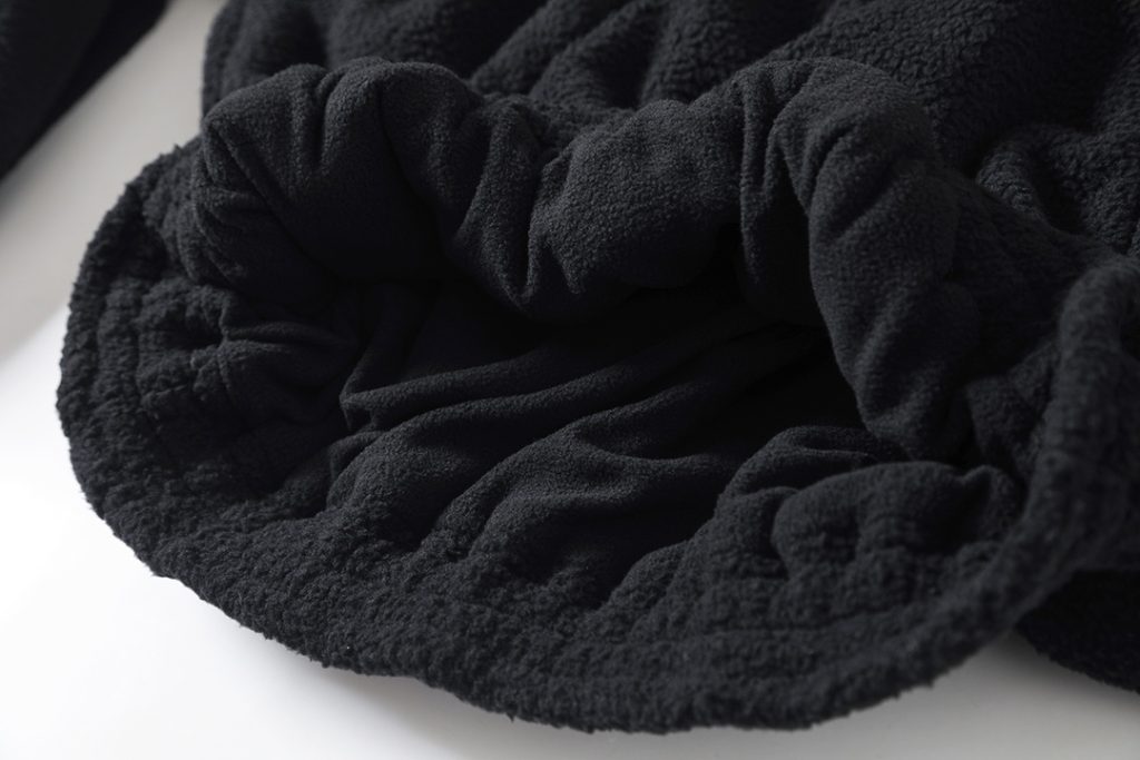 BALENCIAGA バレンシアガ フルーティング フリースパーカー 黒色 - 画像 7