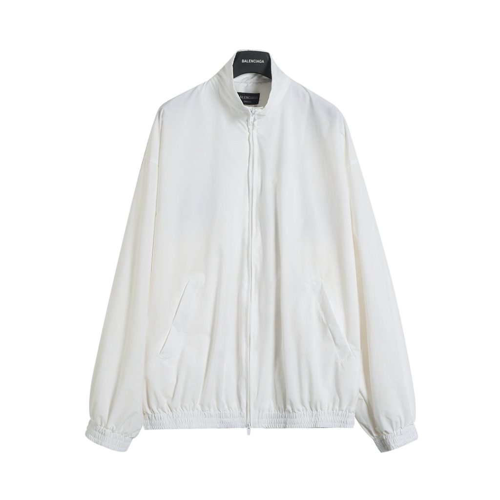 BALENCIAGA バレンシアガ フルジップジャケット フルジップ 黒 印花 防水 ブラッ…|季節の変わり目で使いやすいファッションアイ…