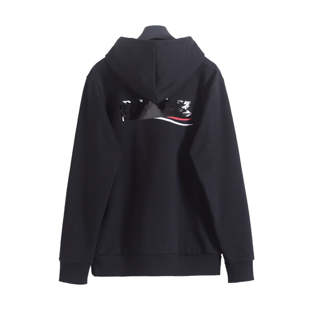BALENCIAGA バレンシアガ ロゴパーカー ブラック - 画像 5