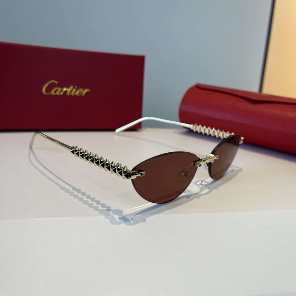 CARTIER カルティエ メンズ サングラス フレームレス レディース ブランド小物｜通勤の日に毎日に合わせるポイント