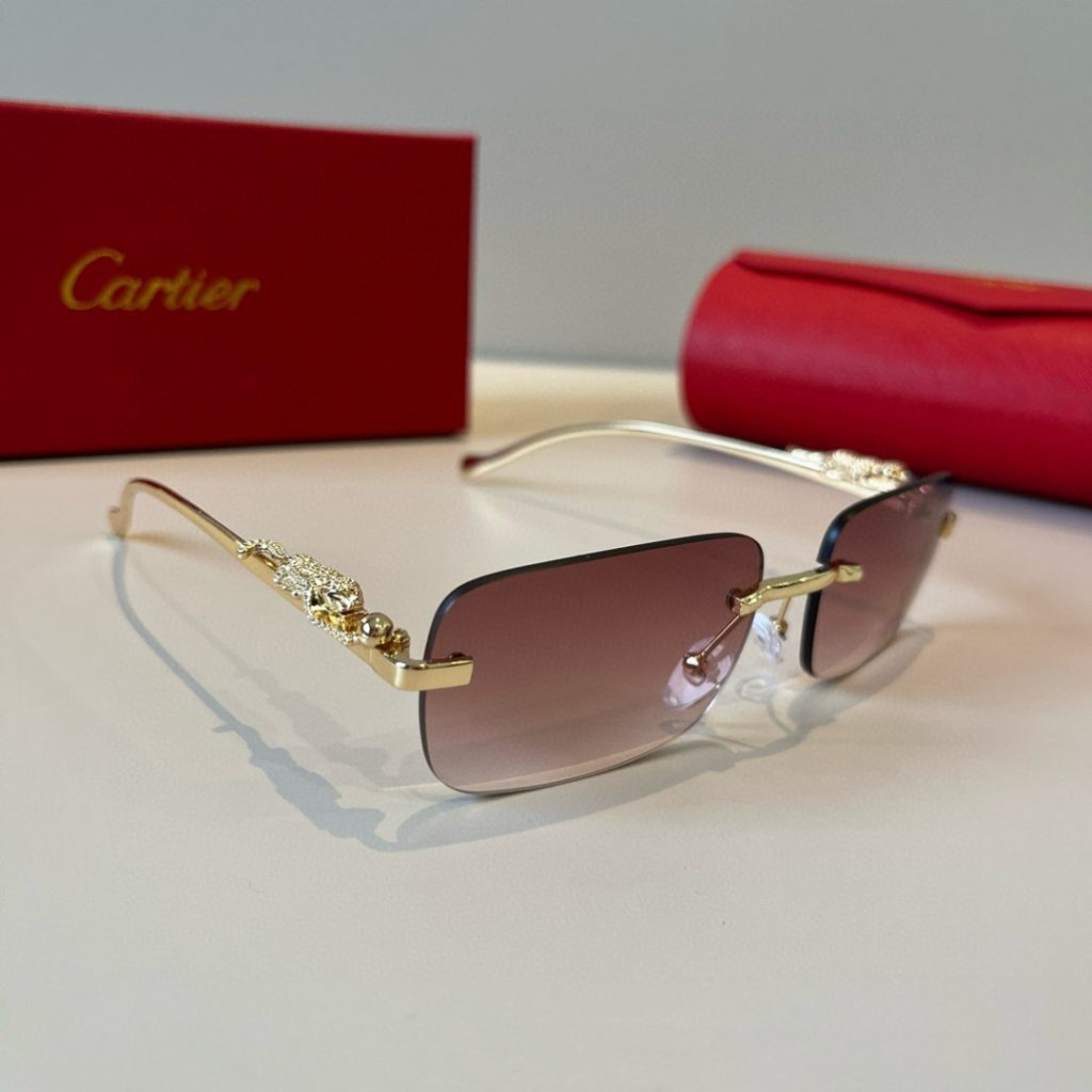 CARTIE カルティエ フレームレスサングラス 金属製 ブランド小物|毎日に失敗しにくい選び方