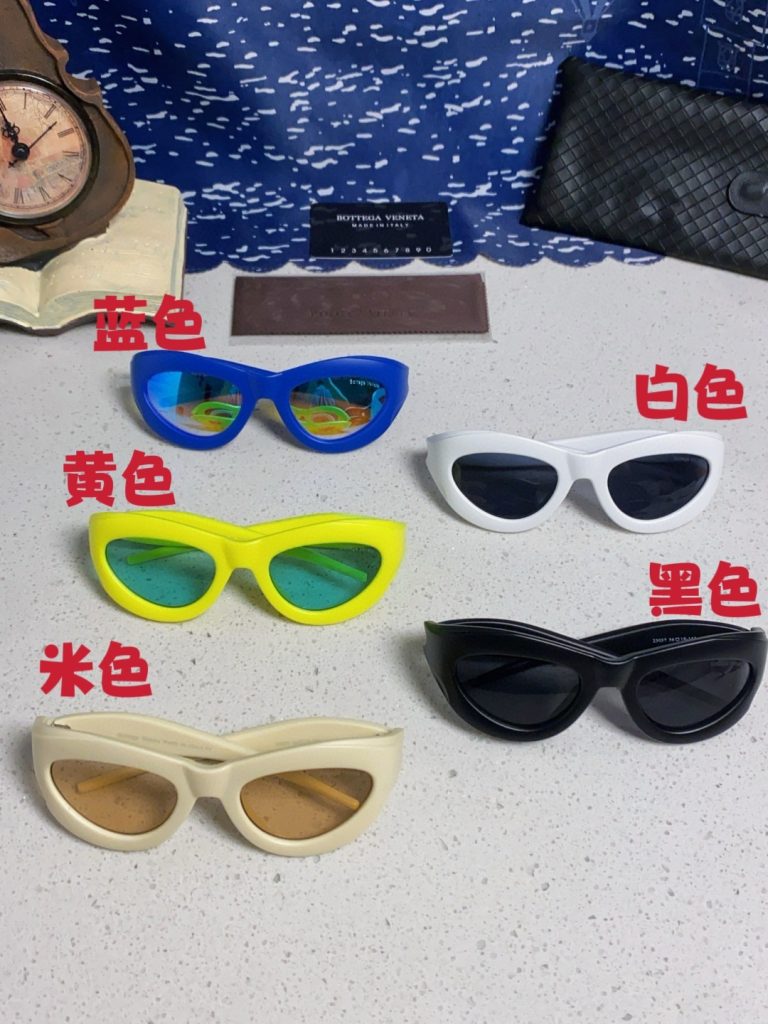 BOTTEGA VENETA ボッテガヴェネタ サングラス フォルムデザイン UVカット レディース ミニサイズ ファッション 多色展開 - 画像 4