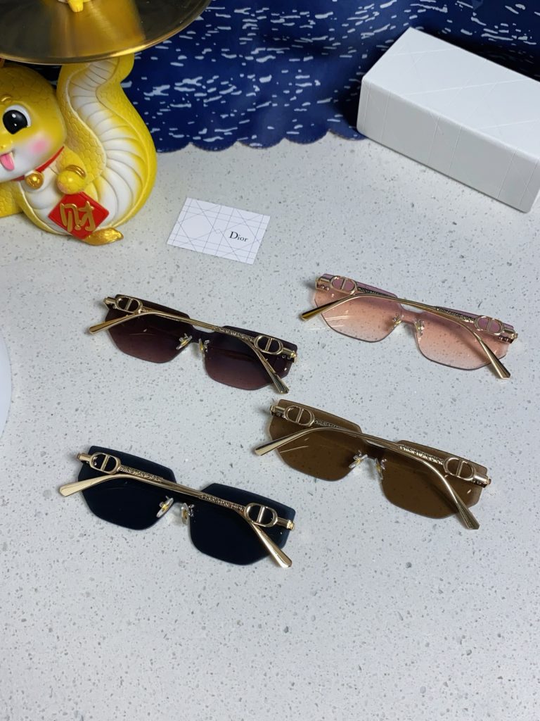 Dior ディオール サングラス メンズ レディース シルバーフレーム 2025年新作 ブラック ピンク ブラウン ホワイト 多色展開 - 画像 2