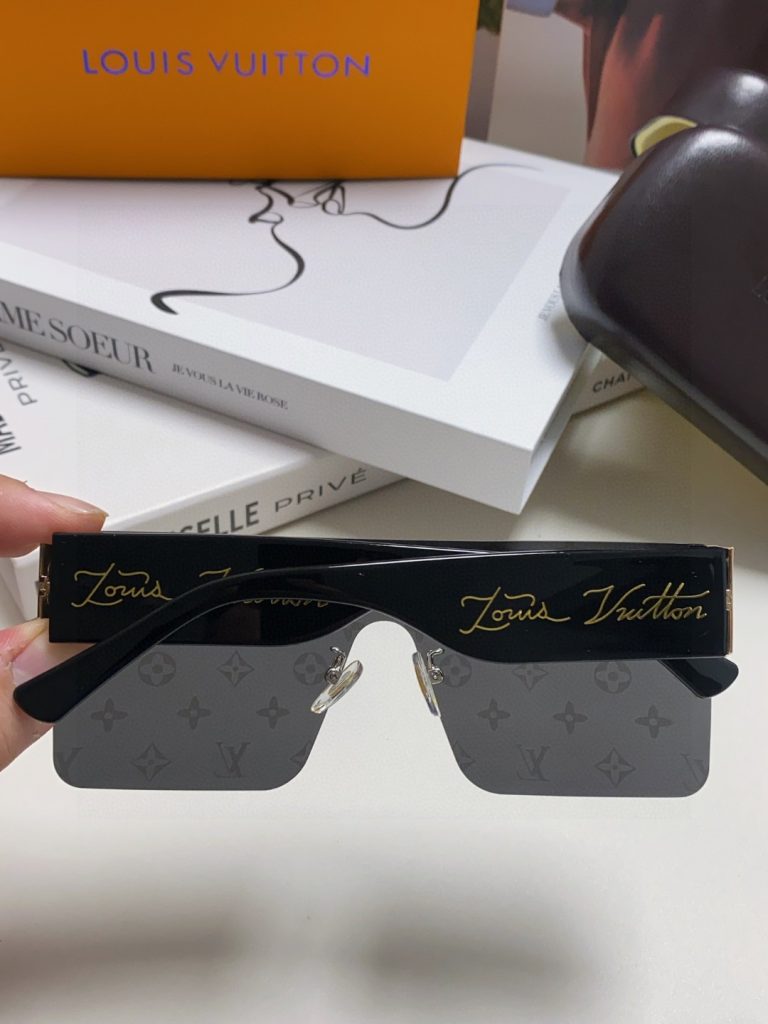 LOUIS VUITTON ルイヴィトン デイジーサングラス メンズ レディース 通勤 フラットシェイプ シルバー ブラック ブラウン 多色展開 - 画像 6