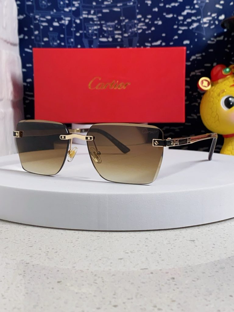 CARTIER カルティエ サングラス フレームレス オーバル メンズ ブランド小物|ギフト選びで予算内で見たいポイント
