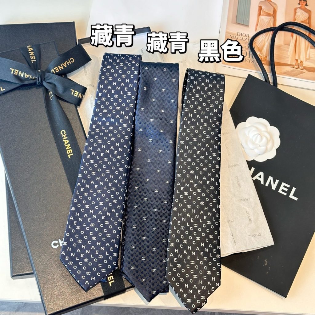ネクタイ チェーン柄 パーティ プレゼント 光沢 藏青 黒色｜カフェに使いやすいファッションアイテムを写真で確認