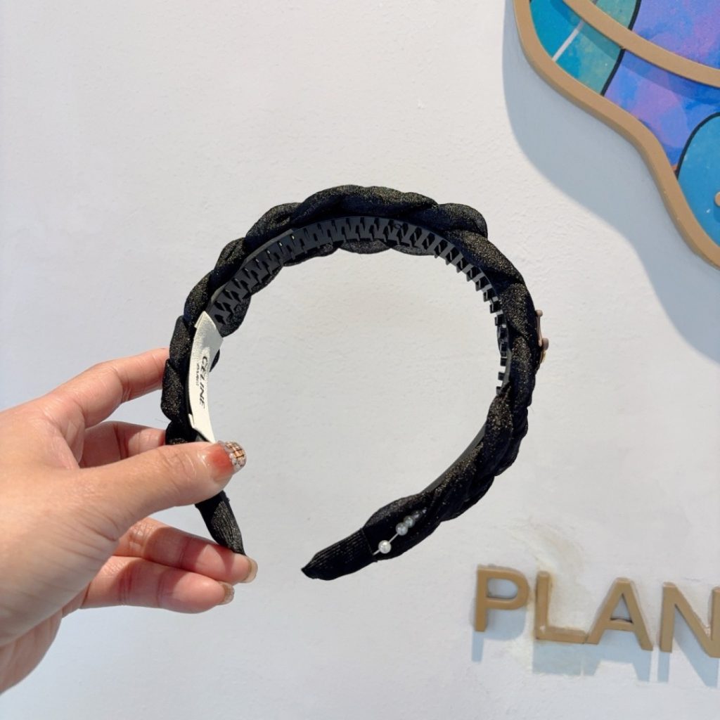 CELINE シャネル ヘアアクセサリー ブラック ホワイト 2色展開 - 画像 4